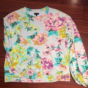 Lightweight Floral Sweatshirt